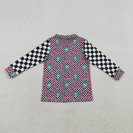 western Plaid Long Sleeve Top GT1509