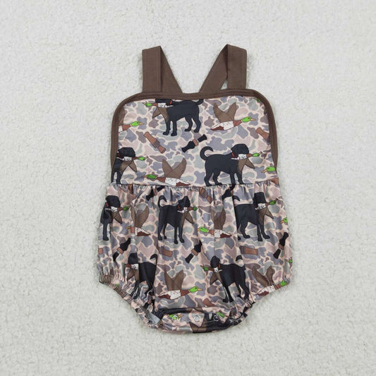 Camo Duck Dog Baby Romper SR3928
