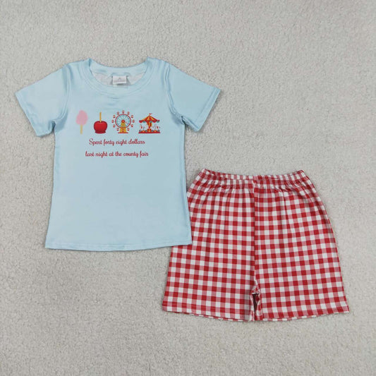 Blue Short Sleeve Boy Set BSSO1482