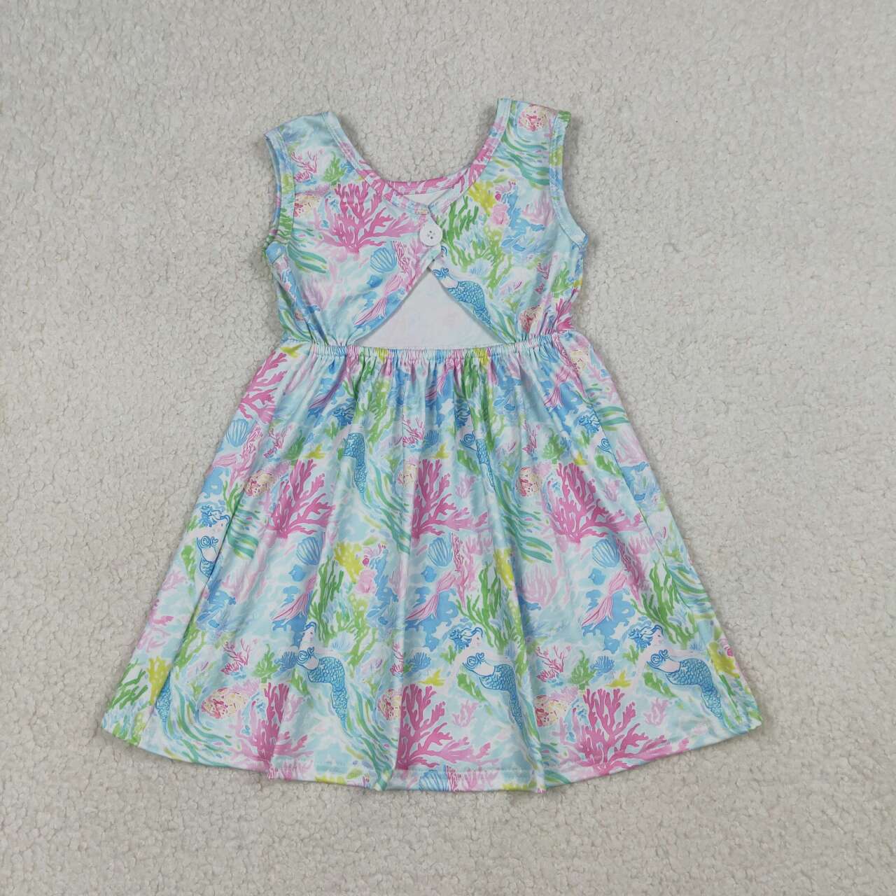 Blue Athletic Girls Dress GSD3665