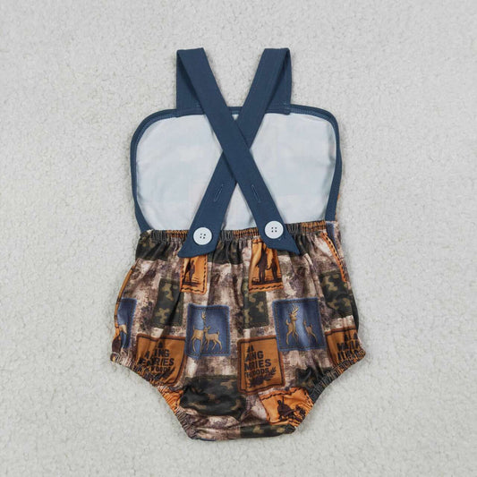Hunting Deer sleeveless Baby Romper SR3925