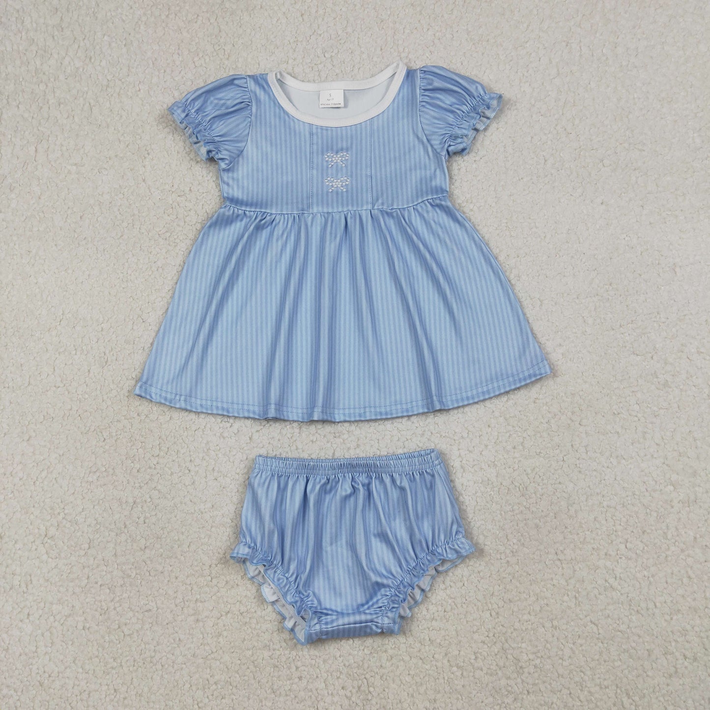 Blue Plaid Girls ‘s bummie outfit GBO0486