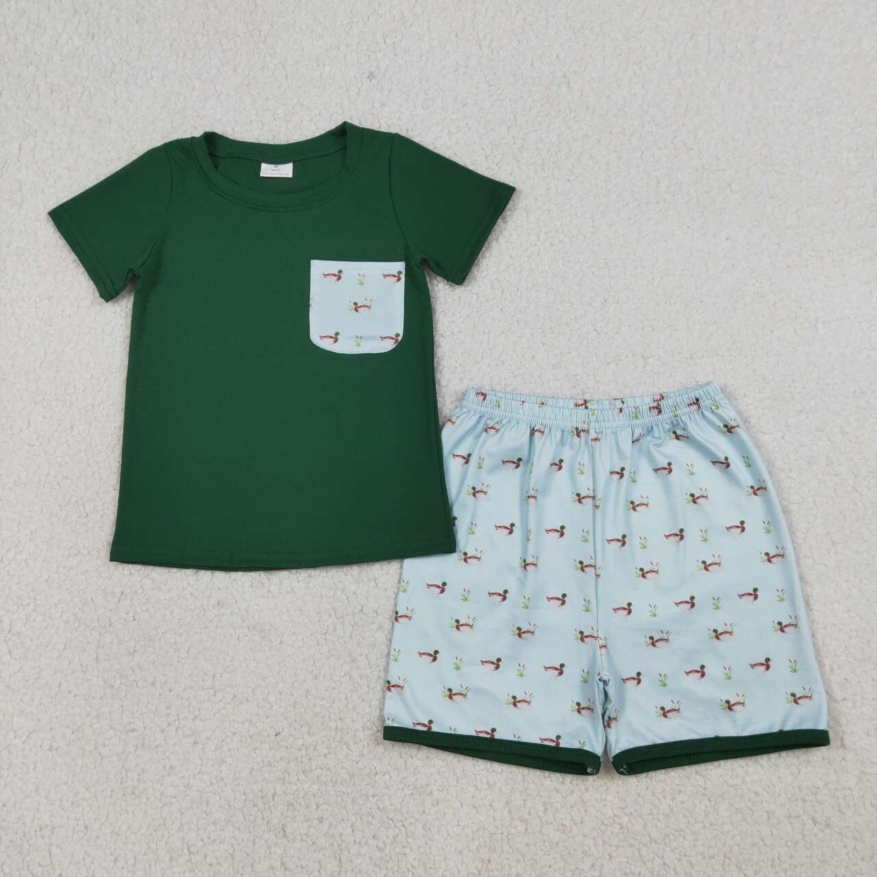 Green duck Short Sleeve Boy Set BSSO1899