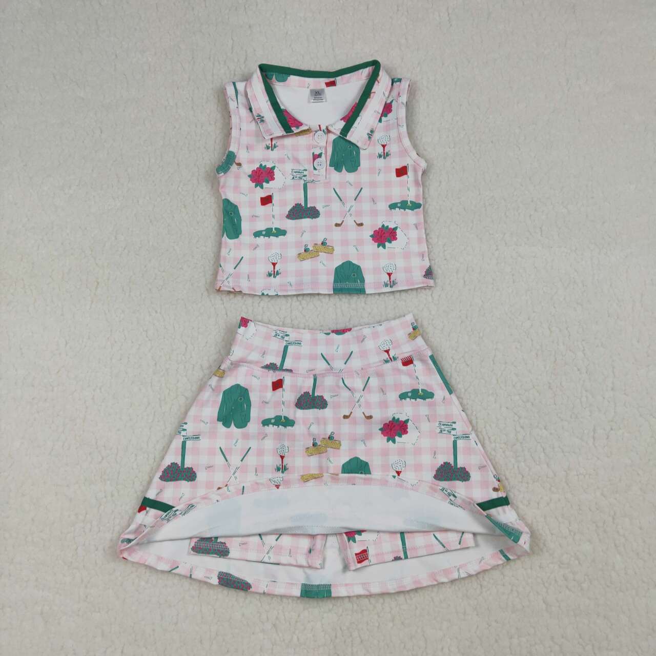 Golf sleeveless athletic Girls Skort GSD3520