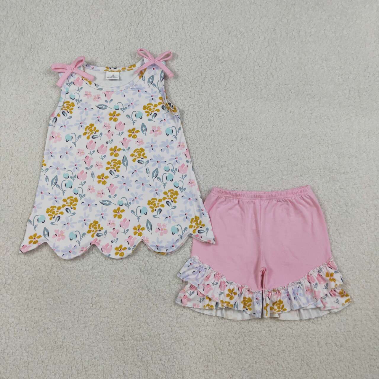 flower sleeveless Girls Set GSSO3392