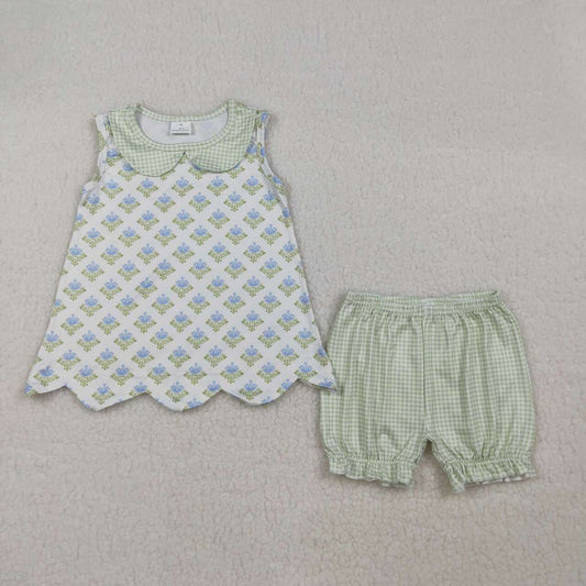 Summer Sleeveless Floral Girls Set GSSO2850