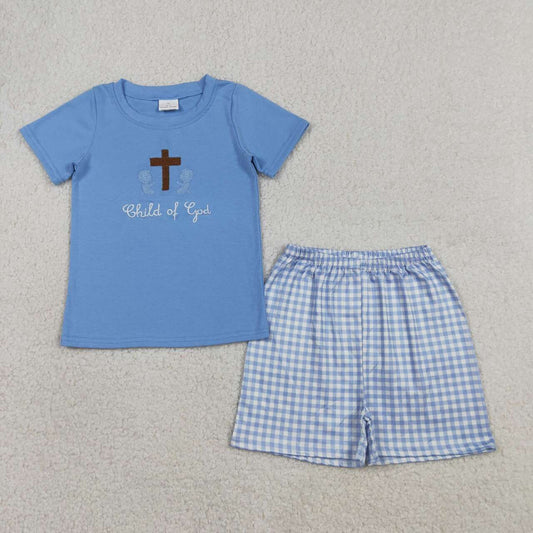 Easter Cross Embroidery Outfit Set BSSO1714