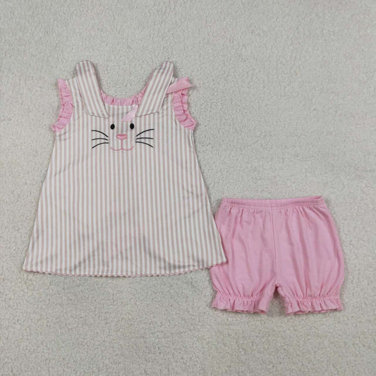 Easter Embroidered Bunny Girls Set GSSO2924