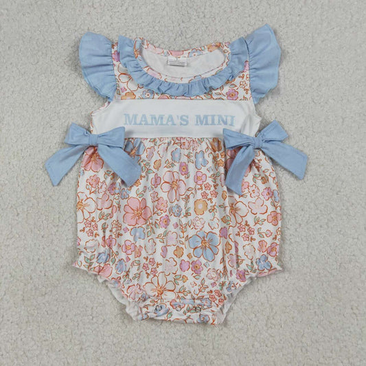 mama's mini Print flower Baby Romper SR3973