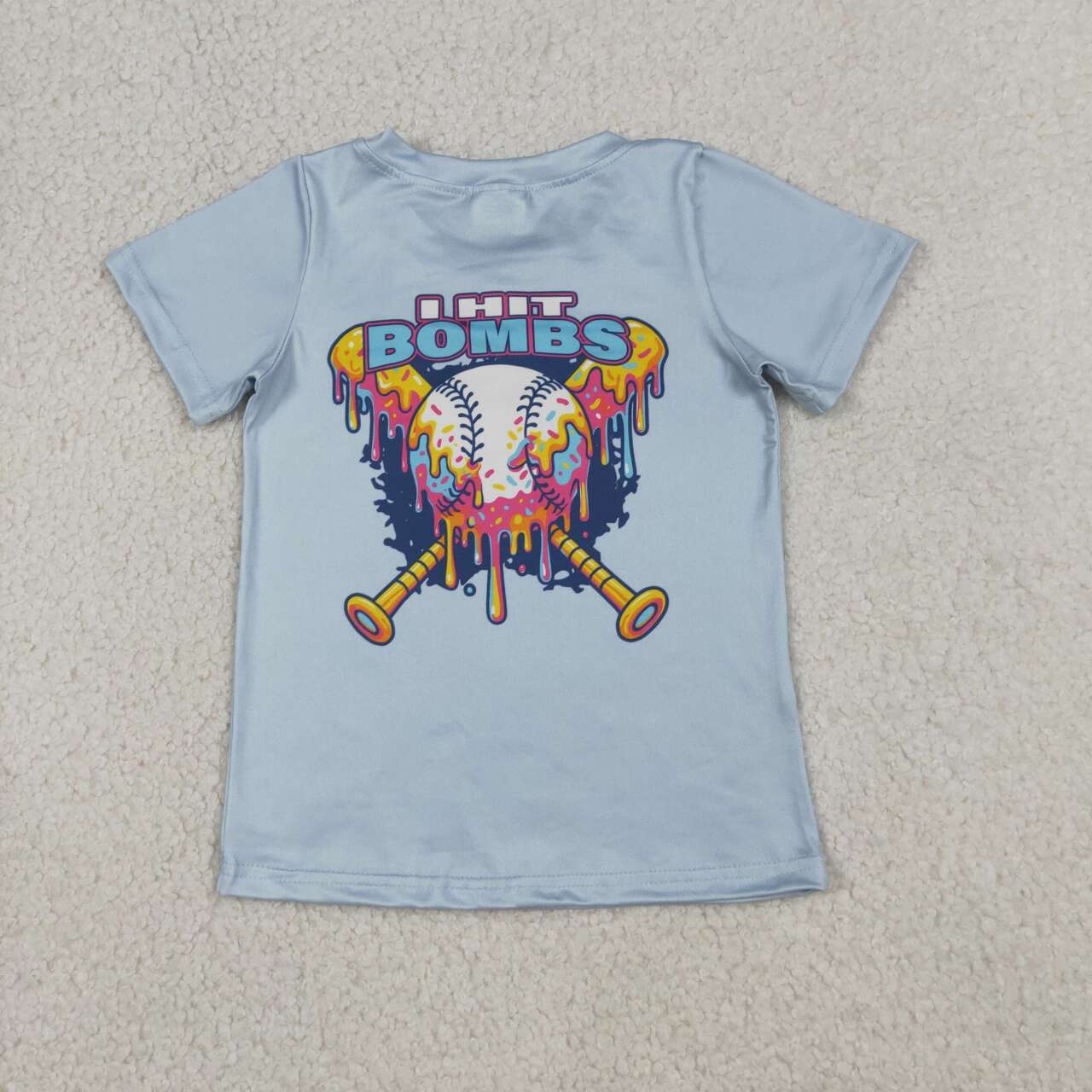 Baseball print short sleeve Shirt BT1251