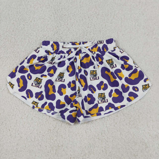 Leopard Purple team Girls shorts SS0821