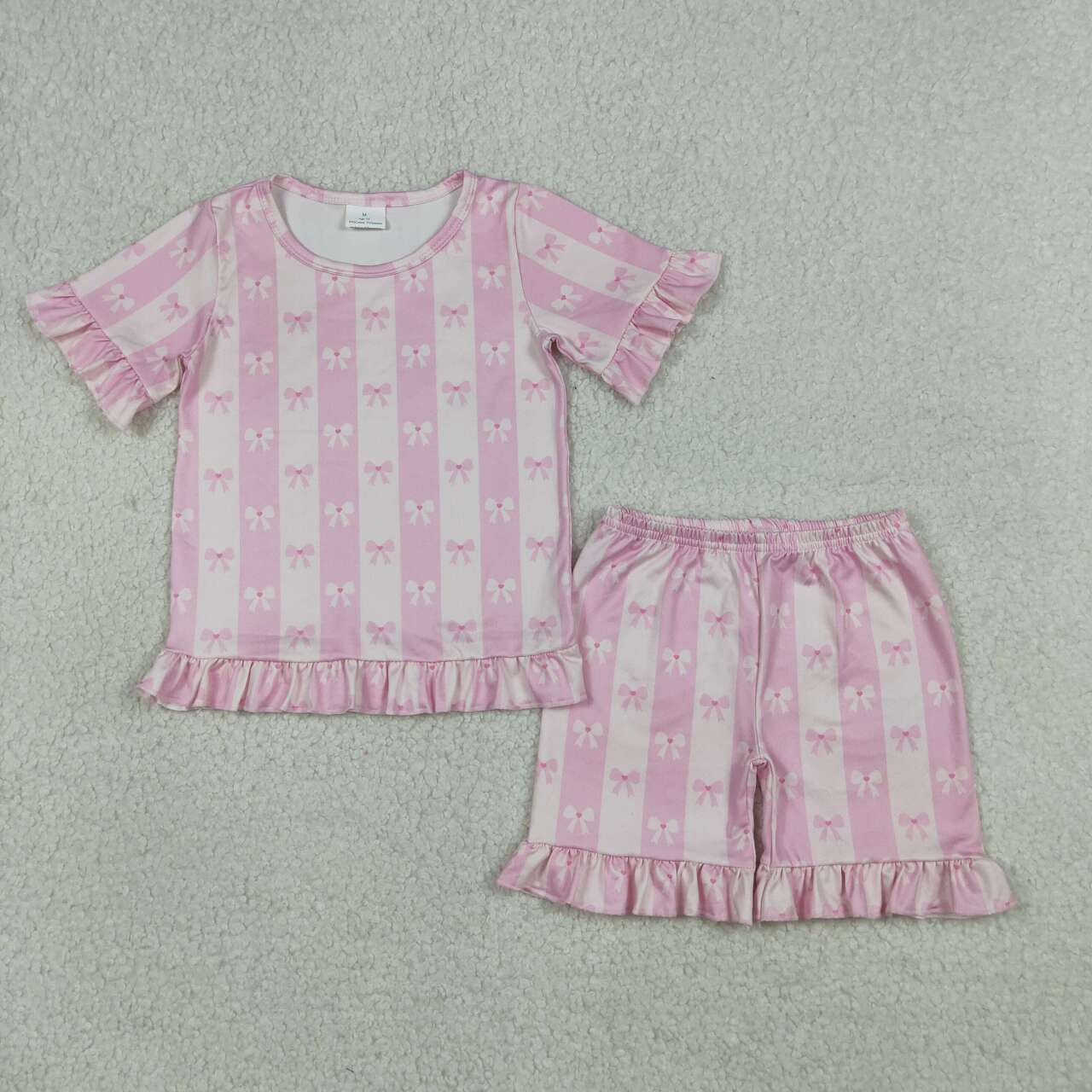 Summer Stripe Pink Bow Summer Outfit GSSO3341