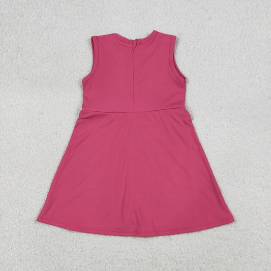 Pink Athletic sleeveless Girls Dress GSD3740