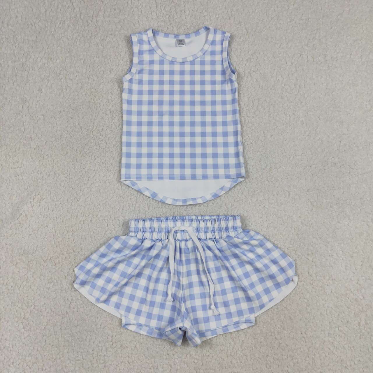 Blue Plaid athletic Set GSSO3479