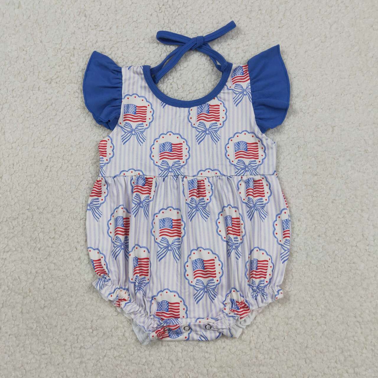 July of 4th Flag Baby Romper SR4029