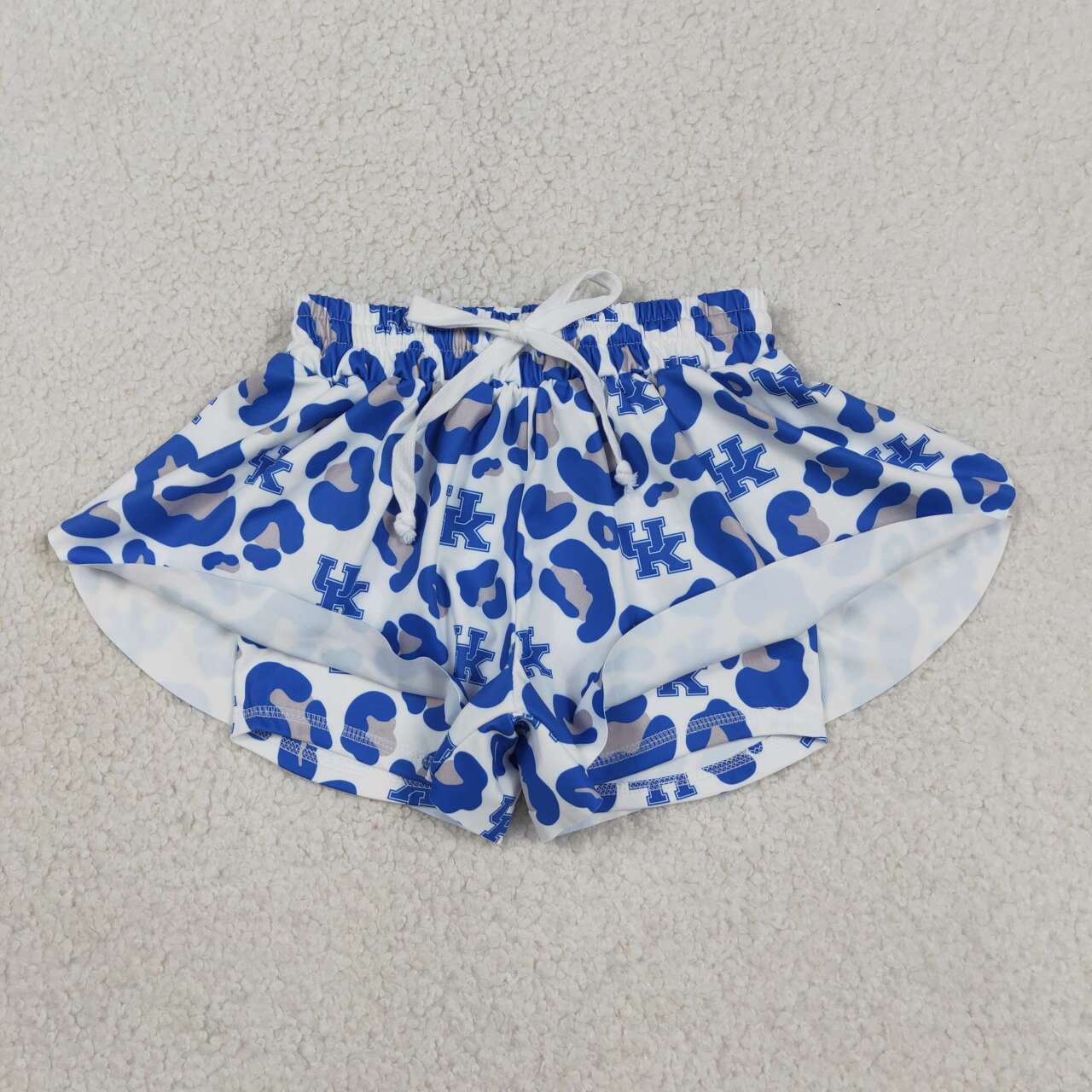 Blue leopard Girls shorts SSO812