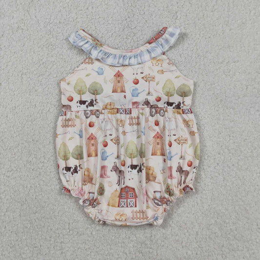 Animal Farm Print Baby Romper SR3852