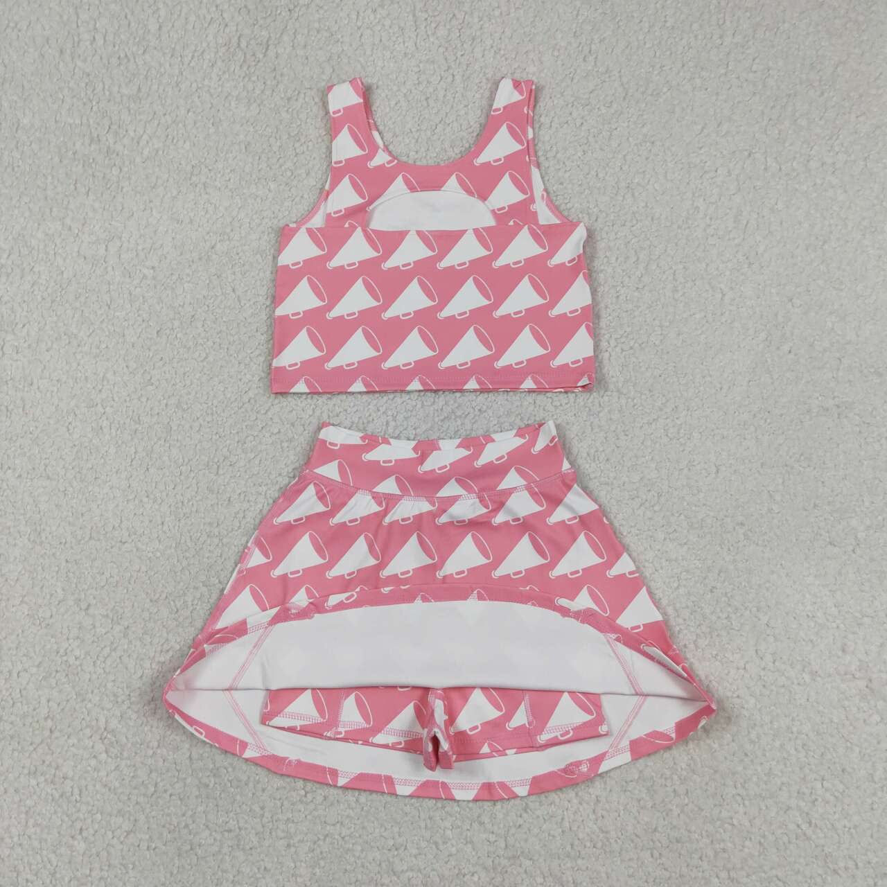 athletic Pink cheer girls skort set GSD1467