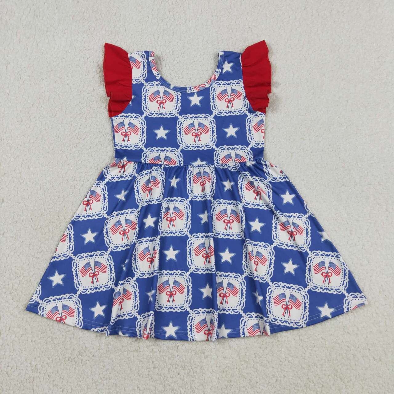 4th of July flag Girls dress GSD3514