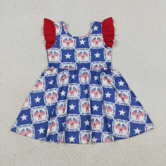 4th of July flag Girls dress GSD3514