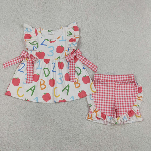 Back To School apple Girls Summer Set GSSO3258