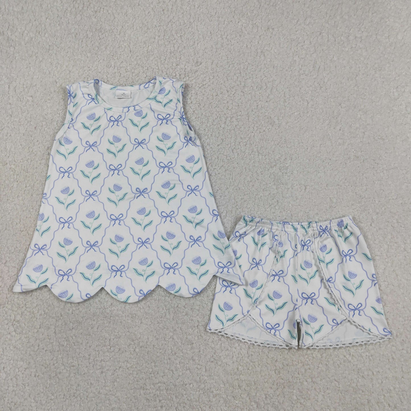 Summer Blue Bow Girls Set GSSO3426