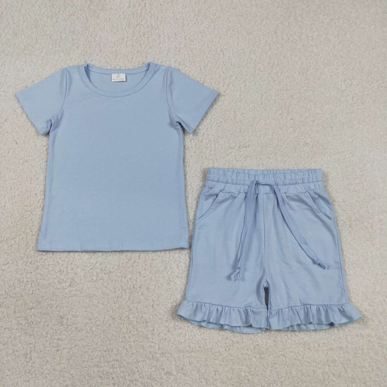 Blue Print Short Sleeve Girls Set GSSO3349