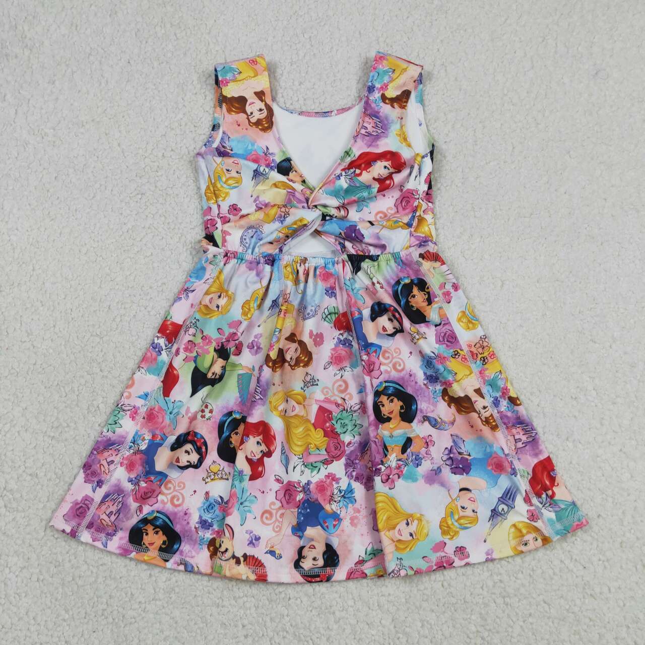 Athletic Pink Sleeveless Girls Dress GSD2136