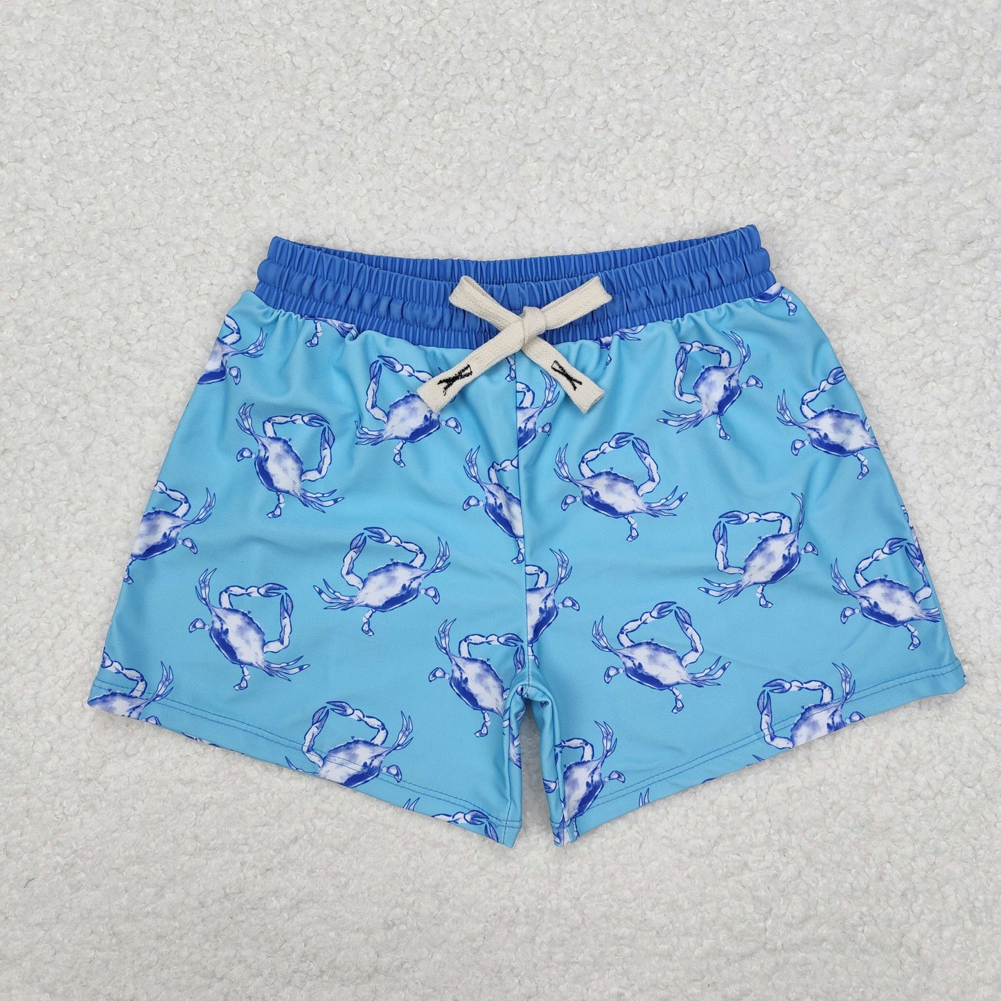 Blue crab Print short swim