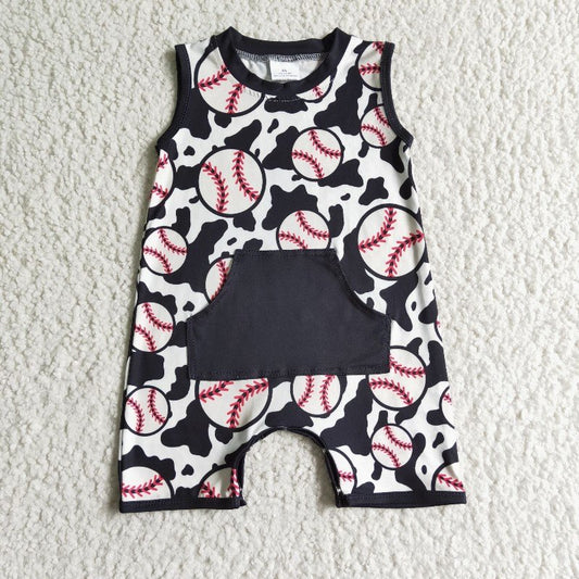 SR0046 baseball boy Romper (usa warehouse)