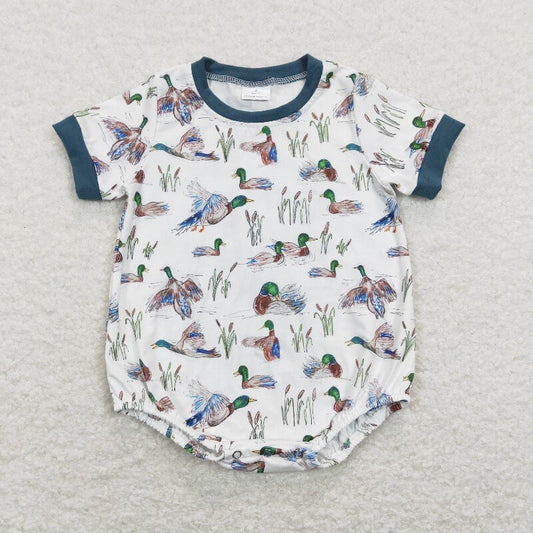 SR0894 duck short sleeve baby Romper (us warehouse)