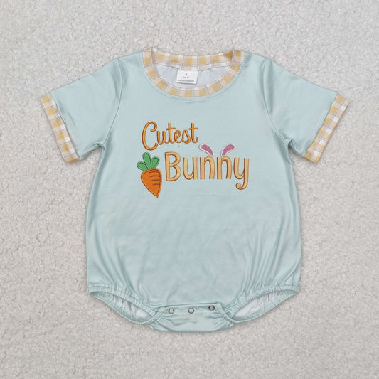 Cutest Bunny embroidery Baby Romper