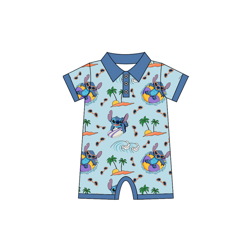 Pre-order cartoon print baby romper SR2813