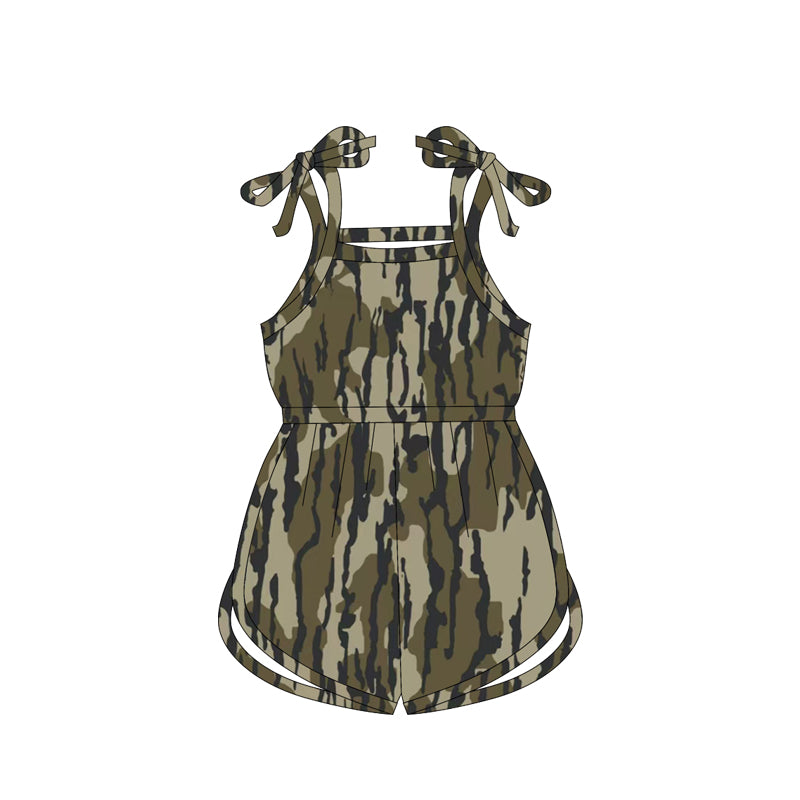 Pre-order camo green print baby romper SR2826
