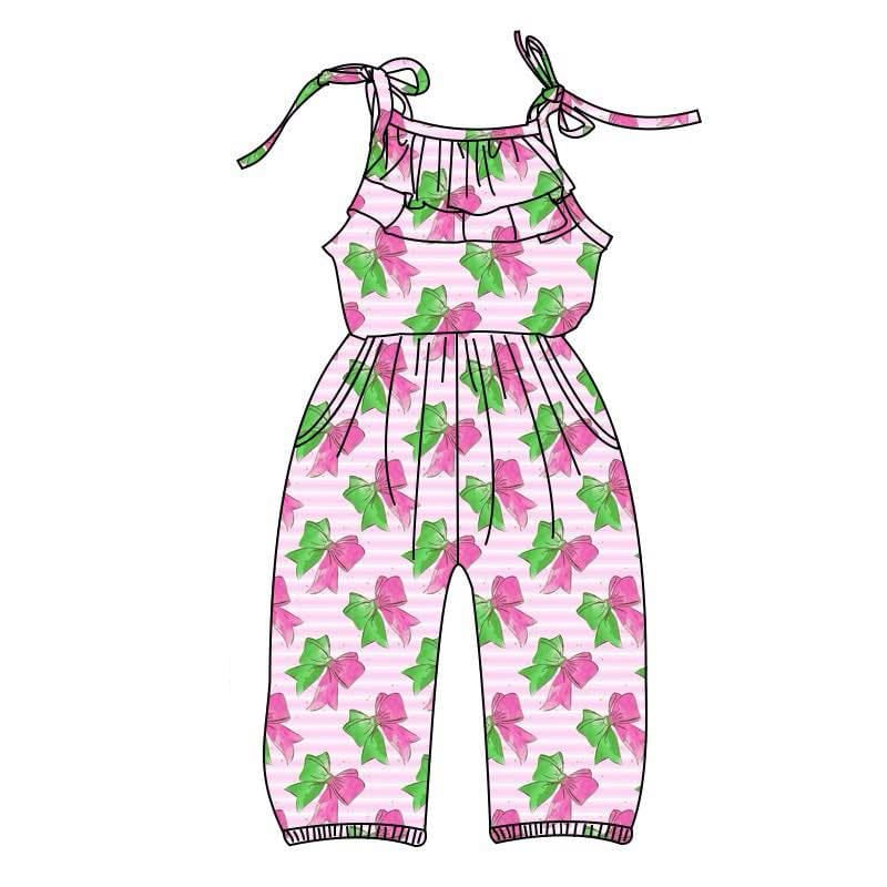 Pre-order colorful bows sleeveless romper SR2890