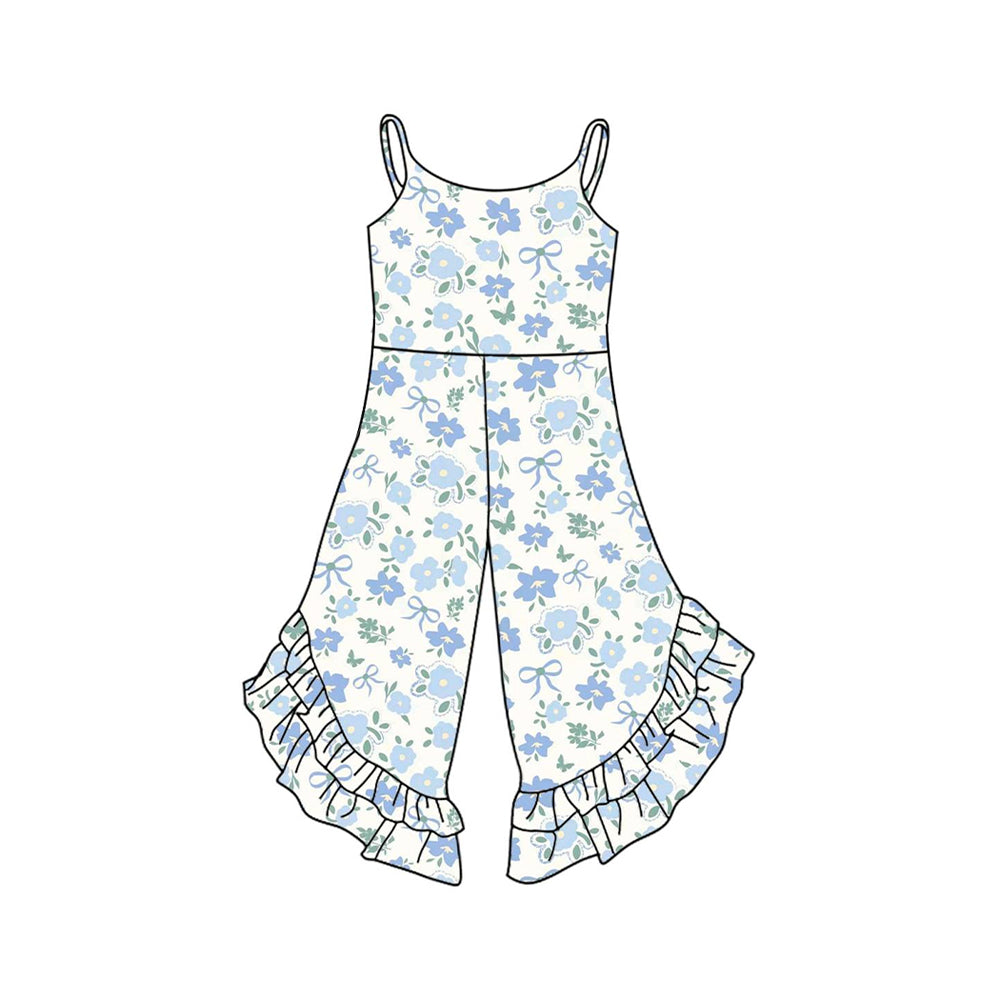 Pre-order blue Flowers romper SR3036