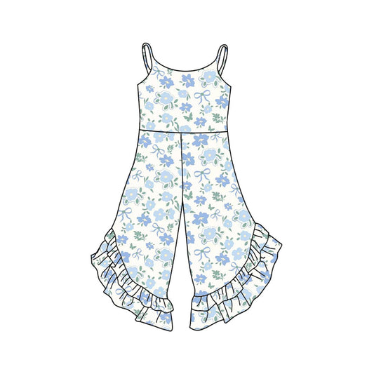 Pre-order blue Flowers romper SR3036