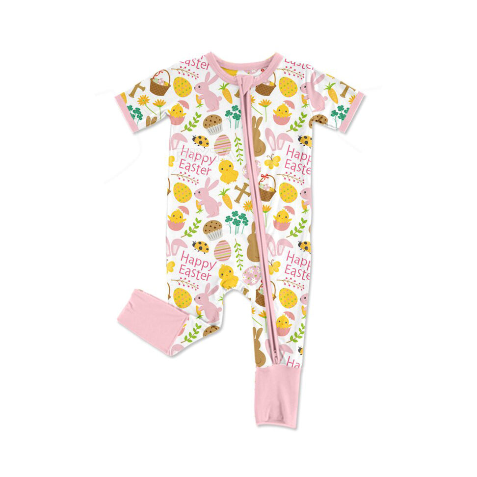 Pre-order Easter bunny Short sleeve baby Romper SR3239