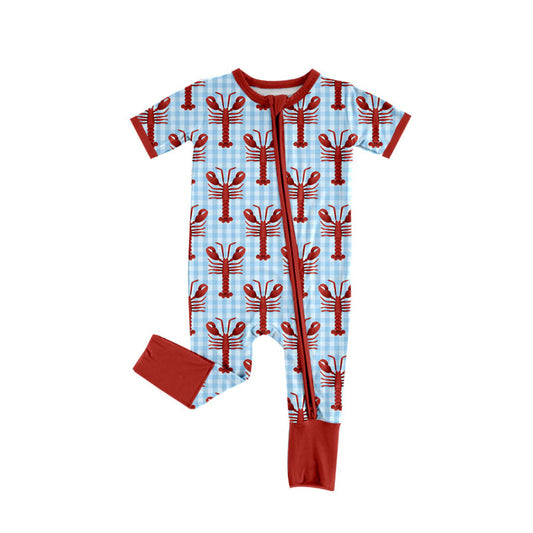 Pre-order lobster Short sleeve baby Romper SR3244