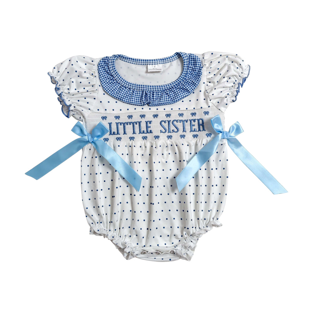 Summer Little sister Embroidery Baby Romper SR3981