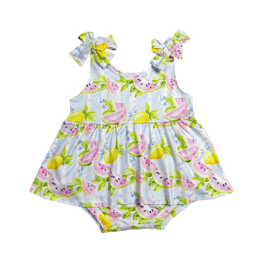 Watermelon Lemon Print Baby Romper SR4135