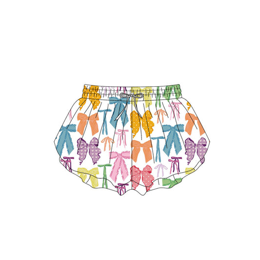 pre -order colorful bows print girl summer Shorts SS0579