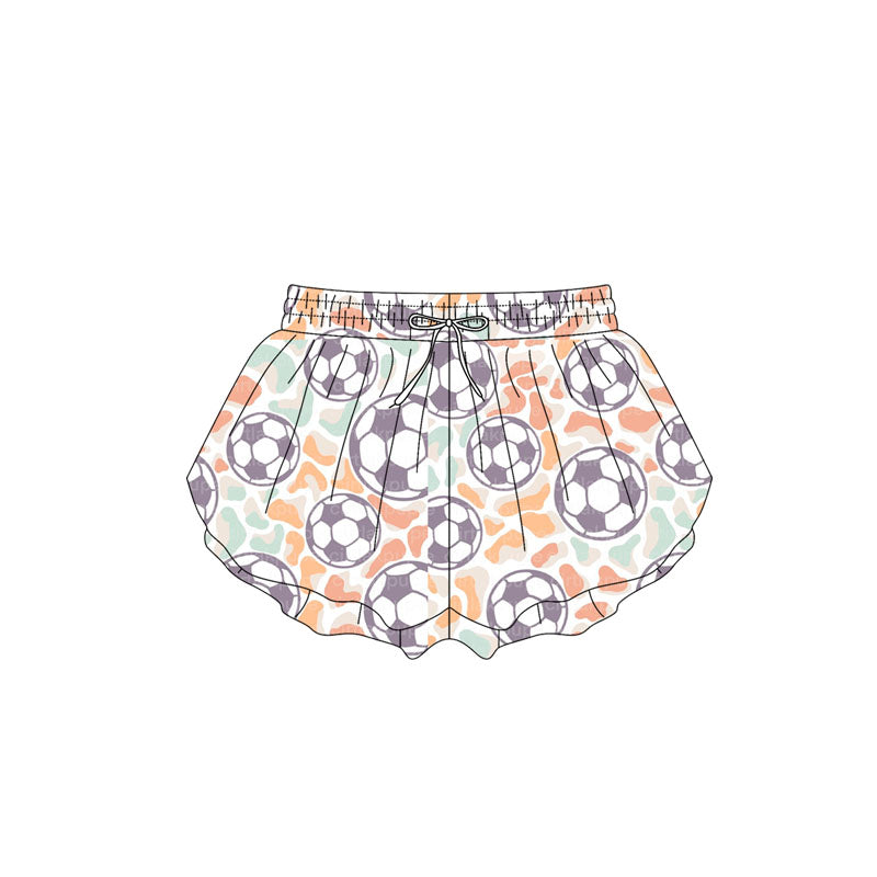 pre -order Football flowers print girl summer Shorts SS0582