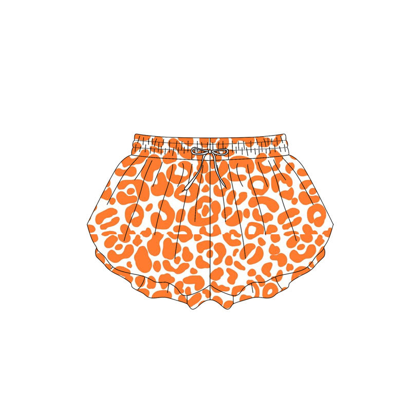 pre -order orange leopard print girl summer Shorts SS0584