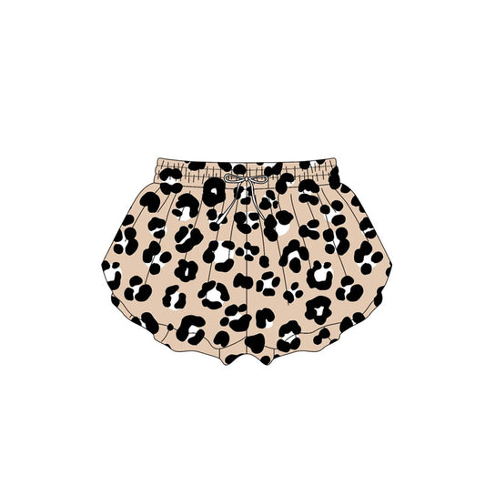pre -order brown leopard print girl summer Shorts SS0585