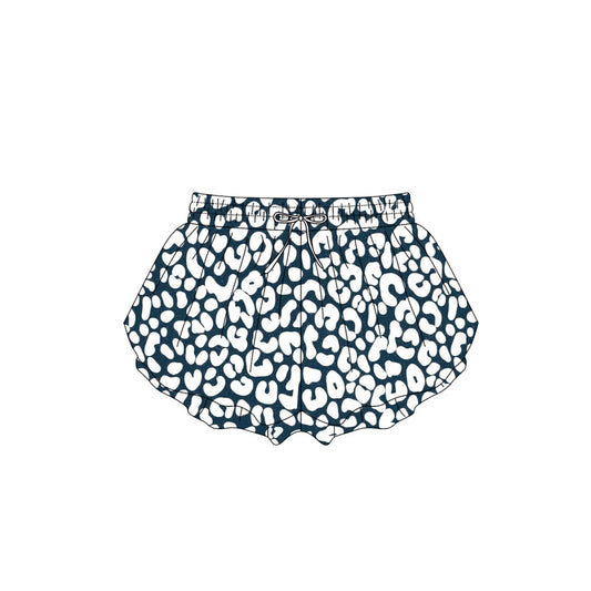 pre -order black leopard print girl summer Shorts SS0588