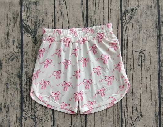 pre -order pink bows print shorts SS0608