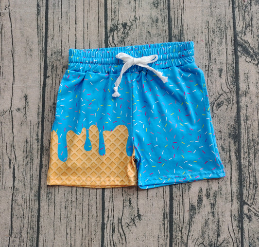 pre -order Blue ice sprinkle print shorts SS0619