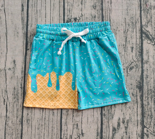 pre -order cyan ice sprinkle print shorts SS0623