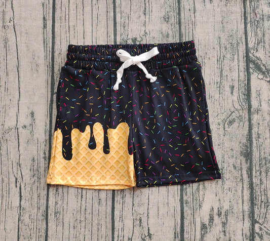 pre -order Black ice sprinkle print shorts SS0624